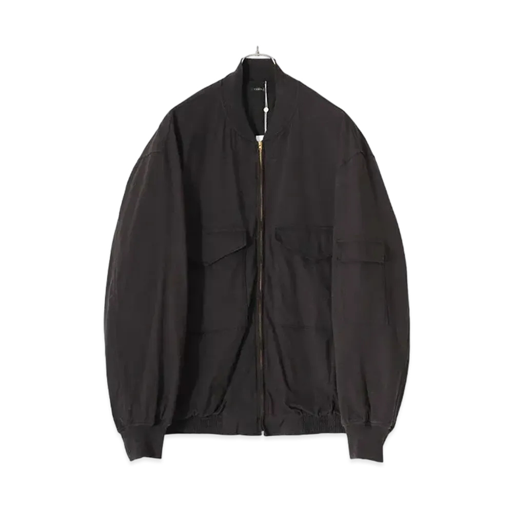 COMOLI Cotton Jersey G8 Jacket "Fade Black"