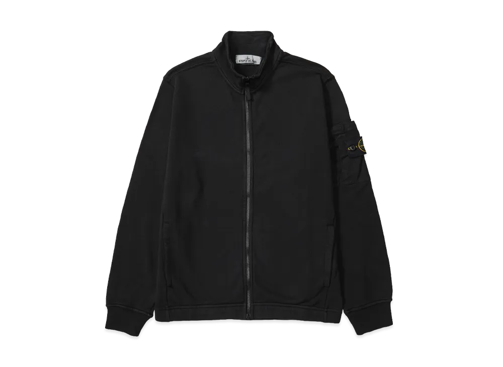 Stone Island Zip Up Sweatshirt "Black"
