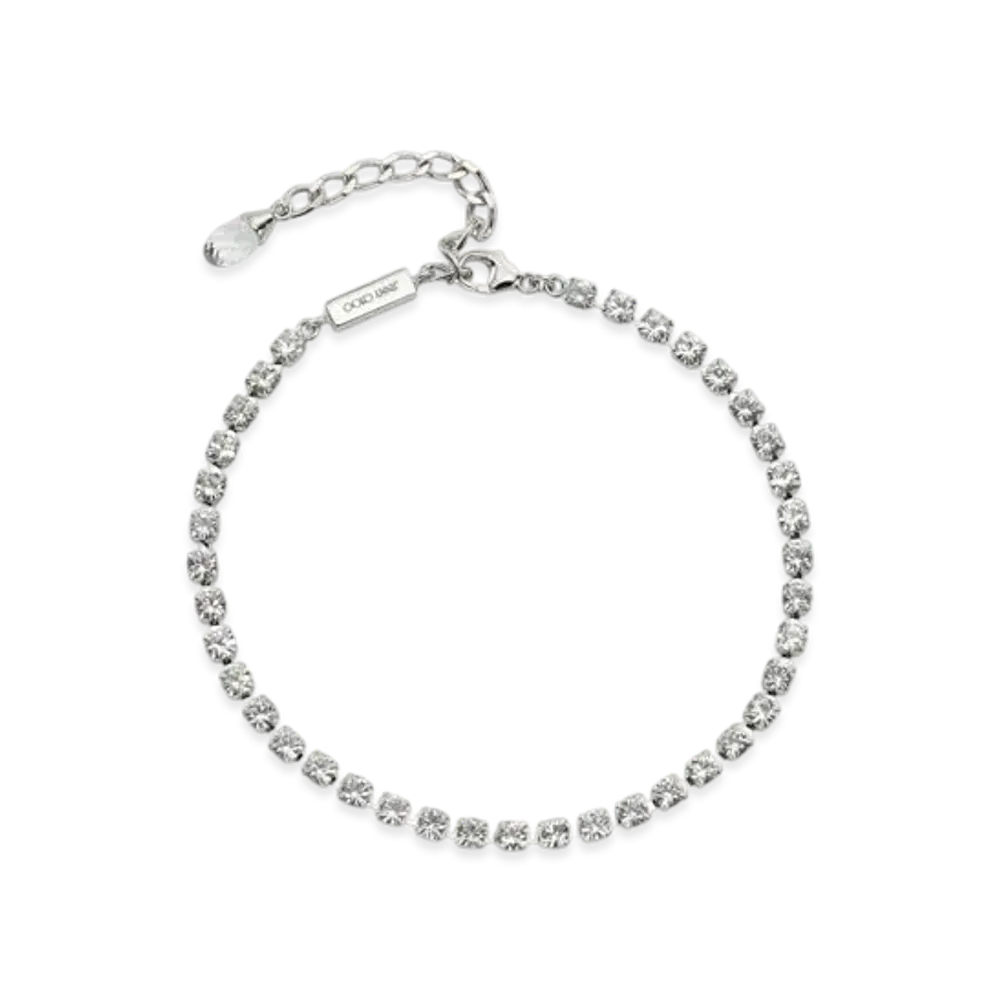 Jimmy Choo Saeda Anklet "Silver/Crystal"