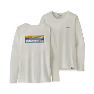 Patagonia Women's Longsleep Capilene Cool Daily Graphic Shirt "White"