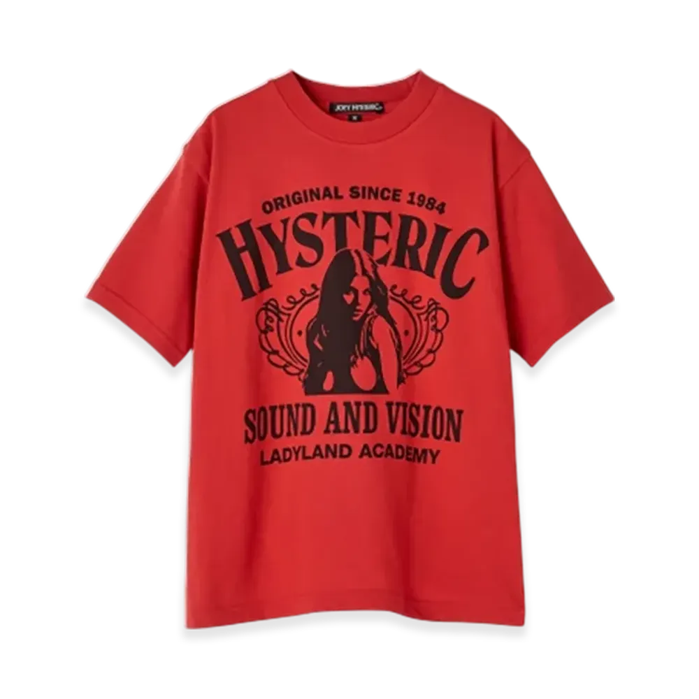 HYSTERIC GLAMOUR Ladyland Academy T-Shirt "Red"