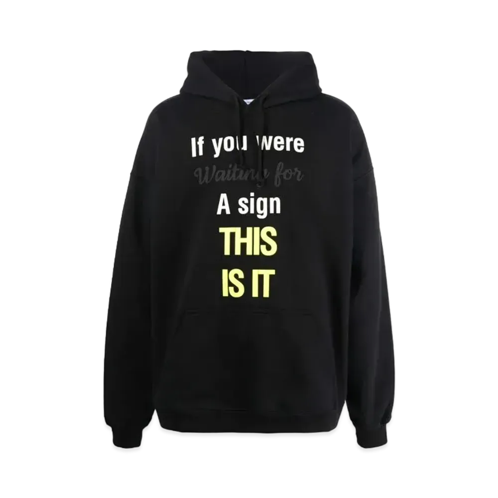 VETEMENTS VETEMENTS Slogan Parker "Black"