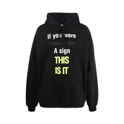 VETEMENTS VETEMENTS Slogan Parker "Black"