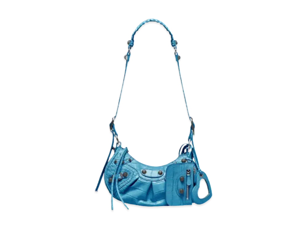 BALENCIAGA Women's Le Cagole XS Shoulder Bag "Blue"