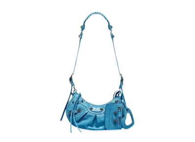 BALENCIAGA Women's Le Cagole XS Shoulder Bag "Blue"