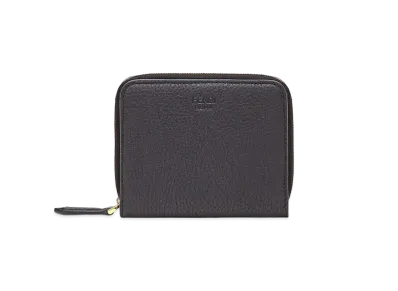 FENDI Zip Around Wallet Medium Leather "Black"
