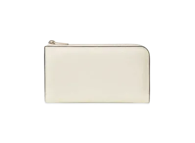 Valextra L Zip Purse "White"