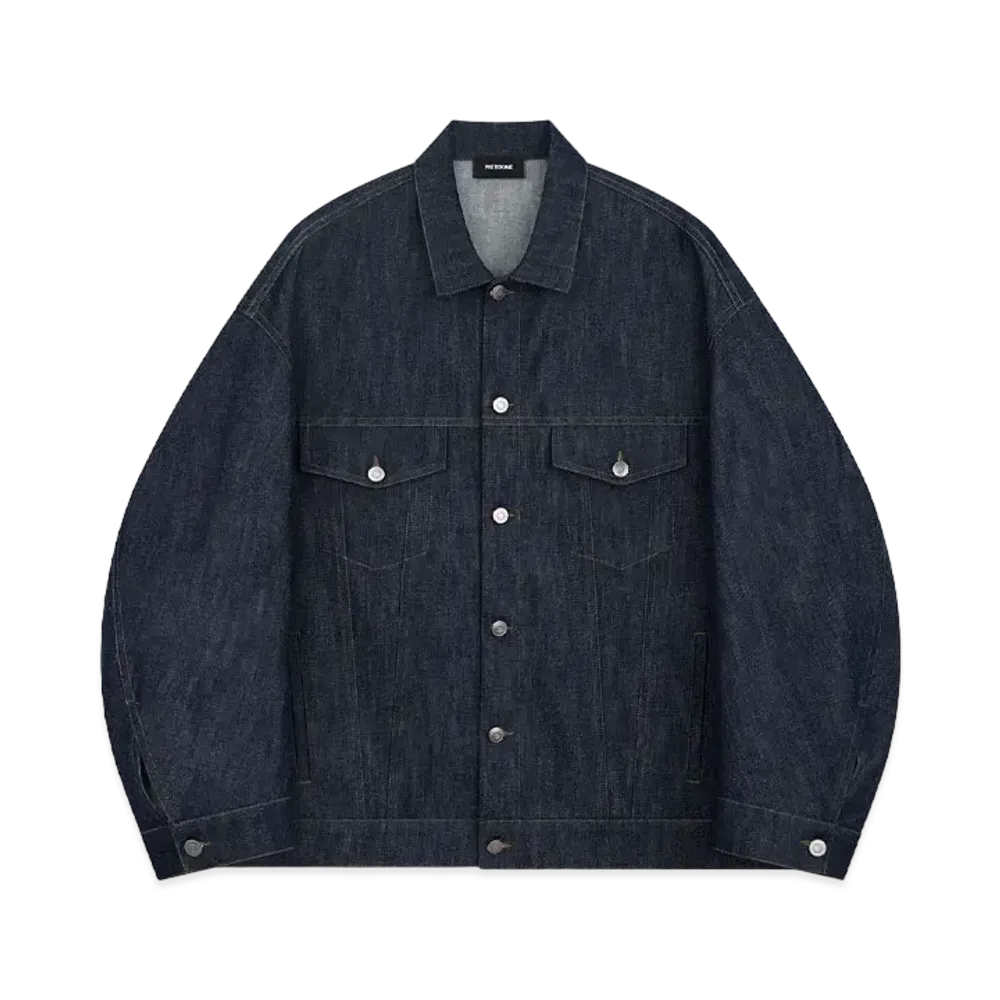 WE11DONE Greige Denim Jacket "Navy"