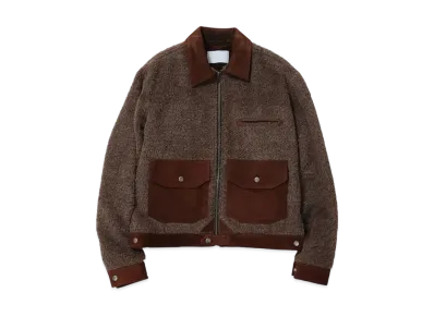 SUGARHILL Shaggy Blouson "Dark Brown" 2411300204