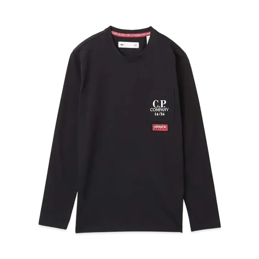 C.P. Company x adidas SPZL Pocket LS Tee "Black"