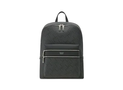 Salvatore Ferragamo Embossed Backpack "Black/Gray"