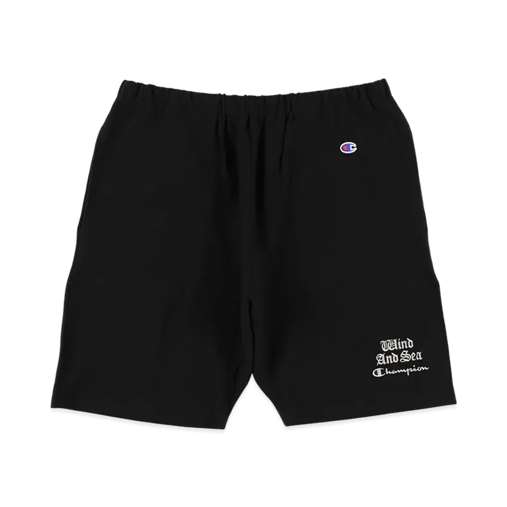 WIND AND SEA x Champion Reverse Weave Short "Black"