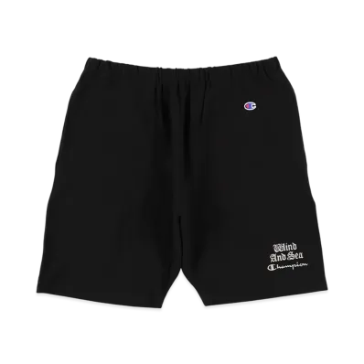 WIND AND SEA x Champion Reverse Weave Short "Black"
