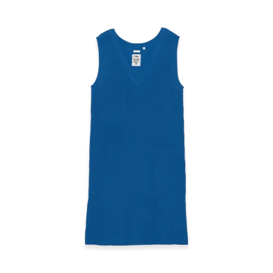 nanamica 7G Knit Dress "Blue"