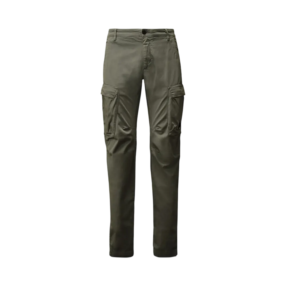 C.P. Company Stretch Sateen Utility Cargo Lens Pants "Ivy Green"