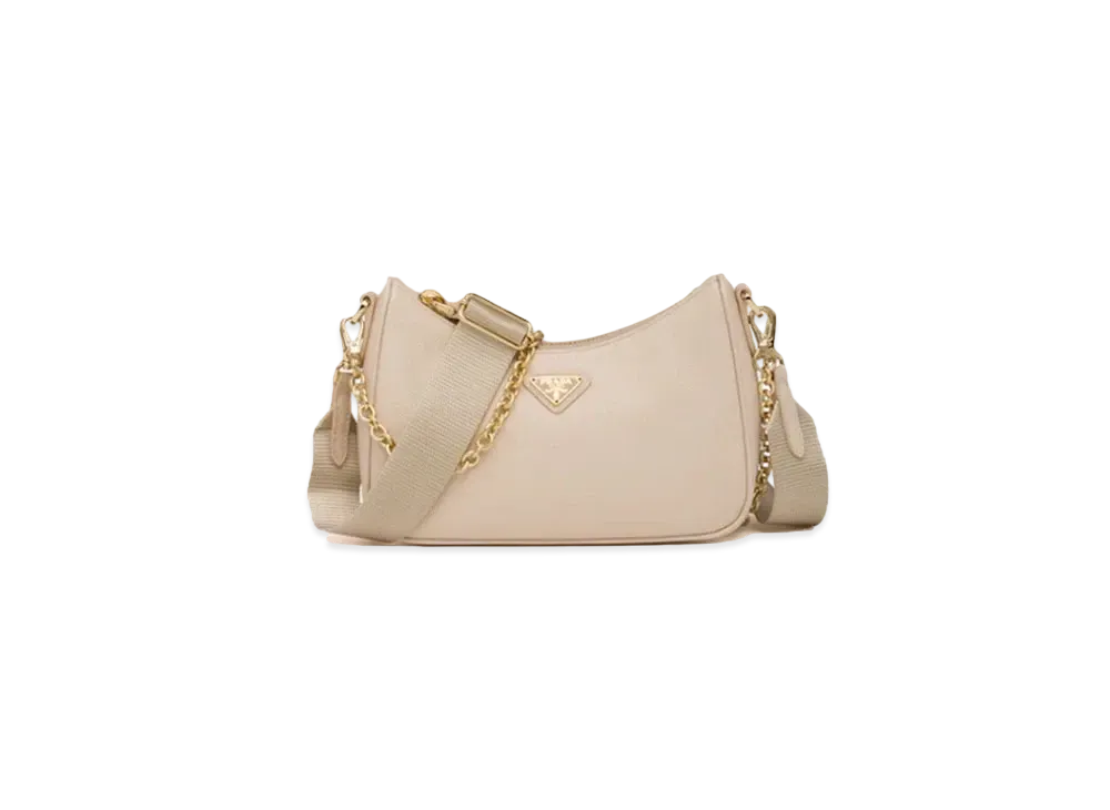 PRADA Saffiano Leather Mini Bag "Gray"