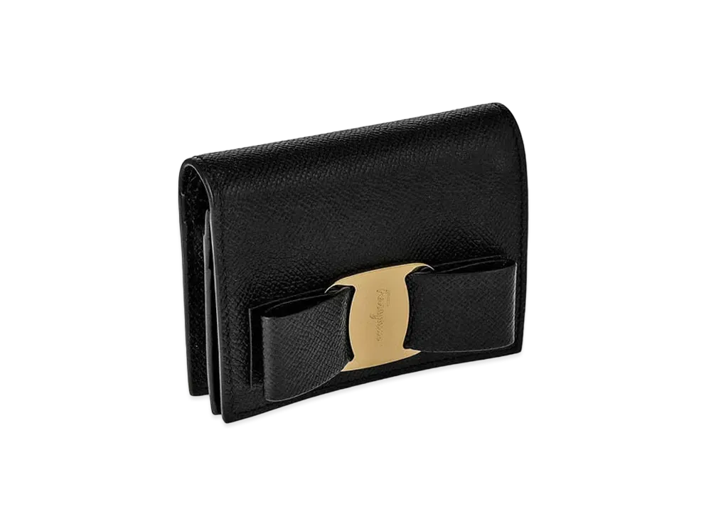 Salvatore Ferragamo Vara Bow Coin Purse "Black"