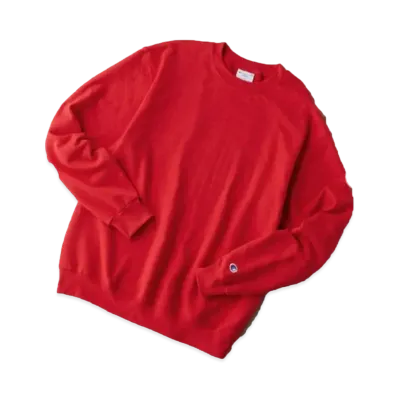 Champion Oversized Pullover Crew Neck Sweatshirt "Red"
