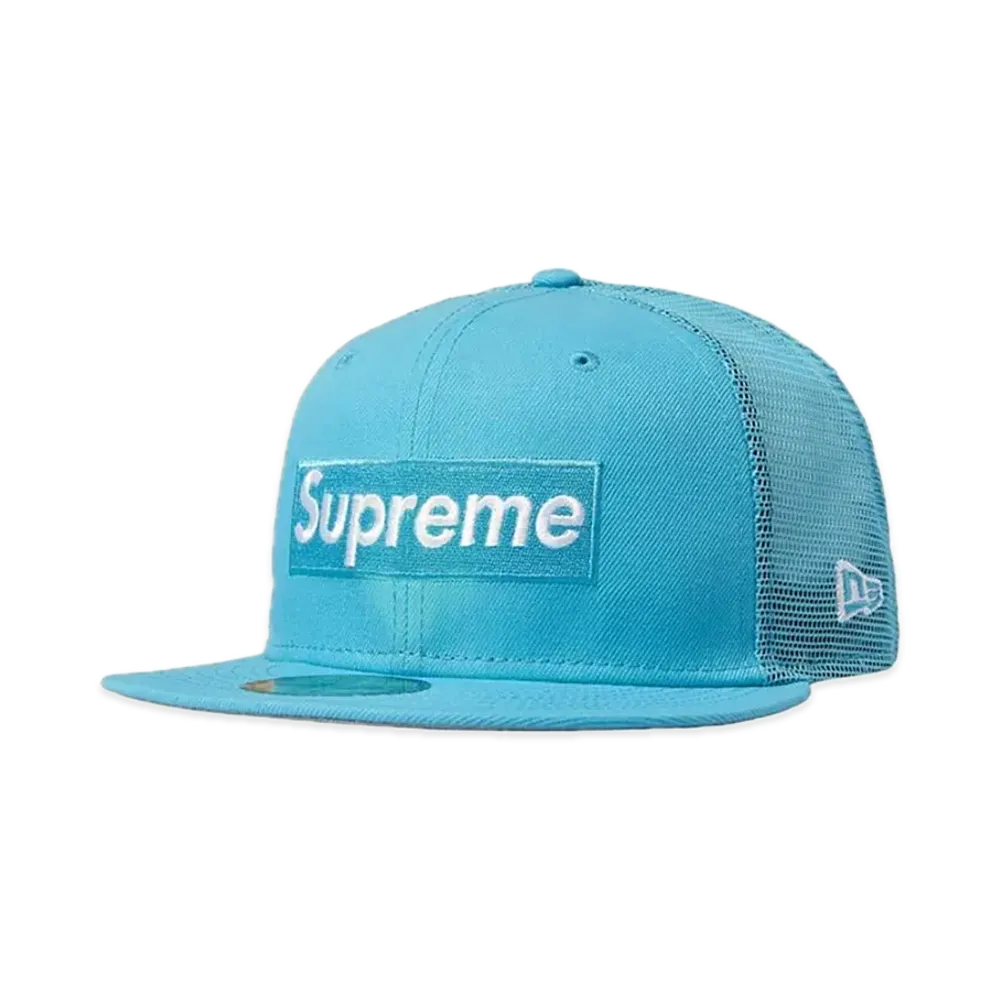 Supreme Box Logo Mesh Back New Era "Blue" (23SS)