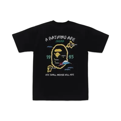 A BATHING APE Japan Souvenir Tee #2 "Black"