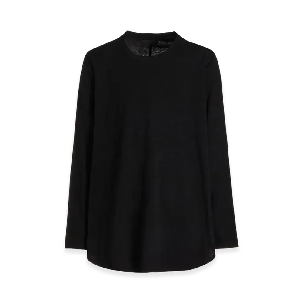 S'YTE Soft Jersey Back Center Stitch Oversized Raglan Sleeve T-Shirt "Black"