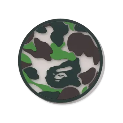 A BATHING APE ABC Camo Translucent Coaster "Green"