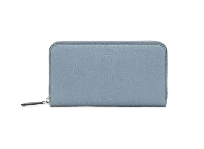 FENDI Zip Around Wallet Leather "Light Blue"
