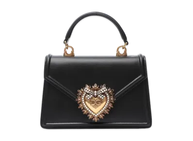Dolce&Gabbana Devotion Bag Small Smooth Calfskin "Black"