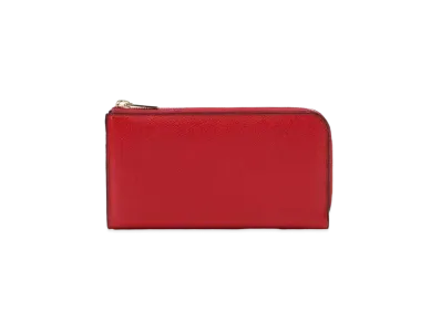 Valextra L Zip Purse "Red"
