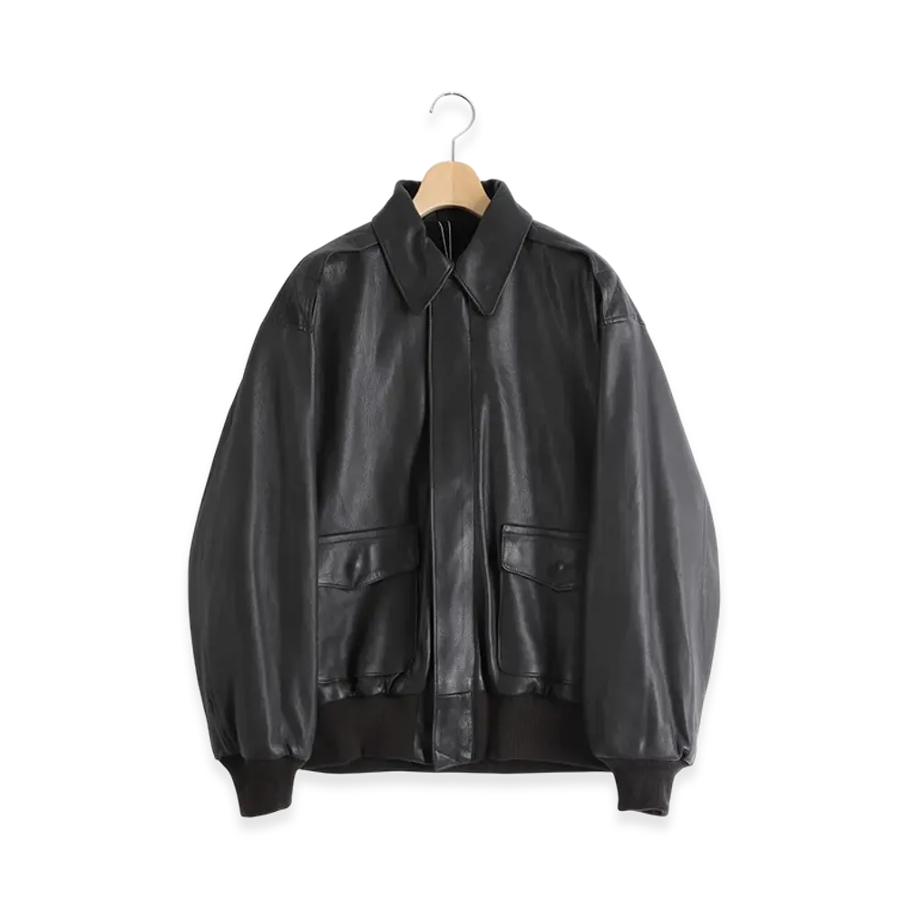 COMOLI Sheepskin A-2 Jacket "Brown"