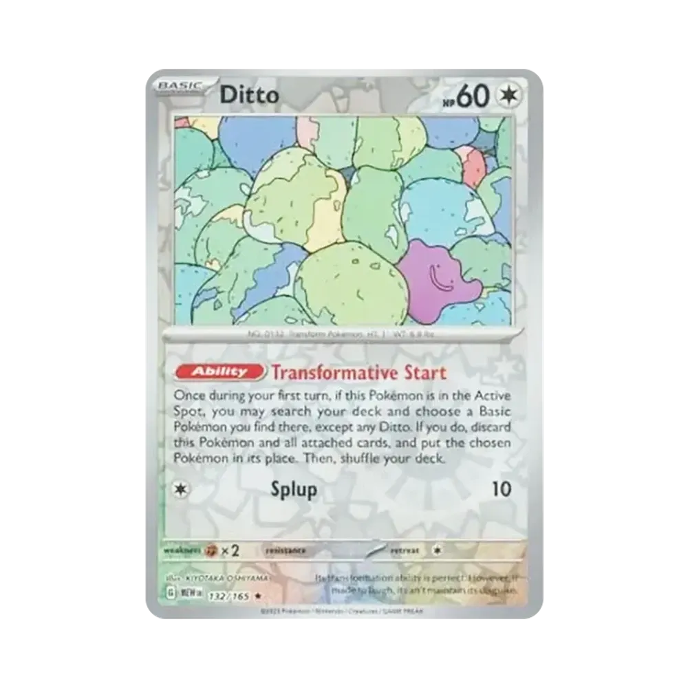 メタモン R :リバースホロ [MEW EN 132/165]【英語版】(スカーレット&バイオレット「151」)