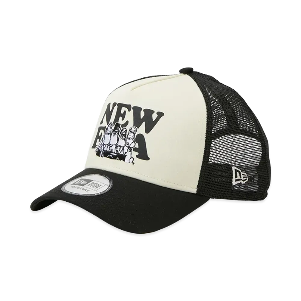 NEW ERA x Moomin Music 9Forty A-Frame Trucker "Chrome White/Black"