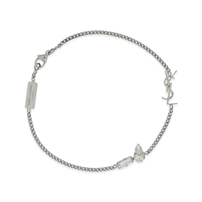 Saint Laurent Bracelet With Charm "Cassandre" "Silver"