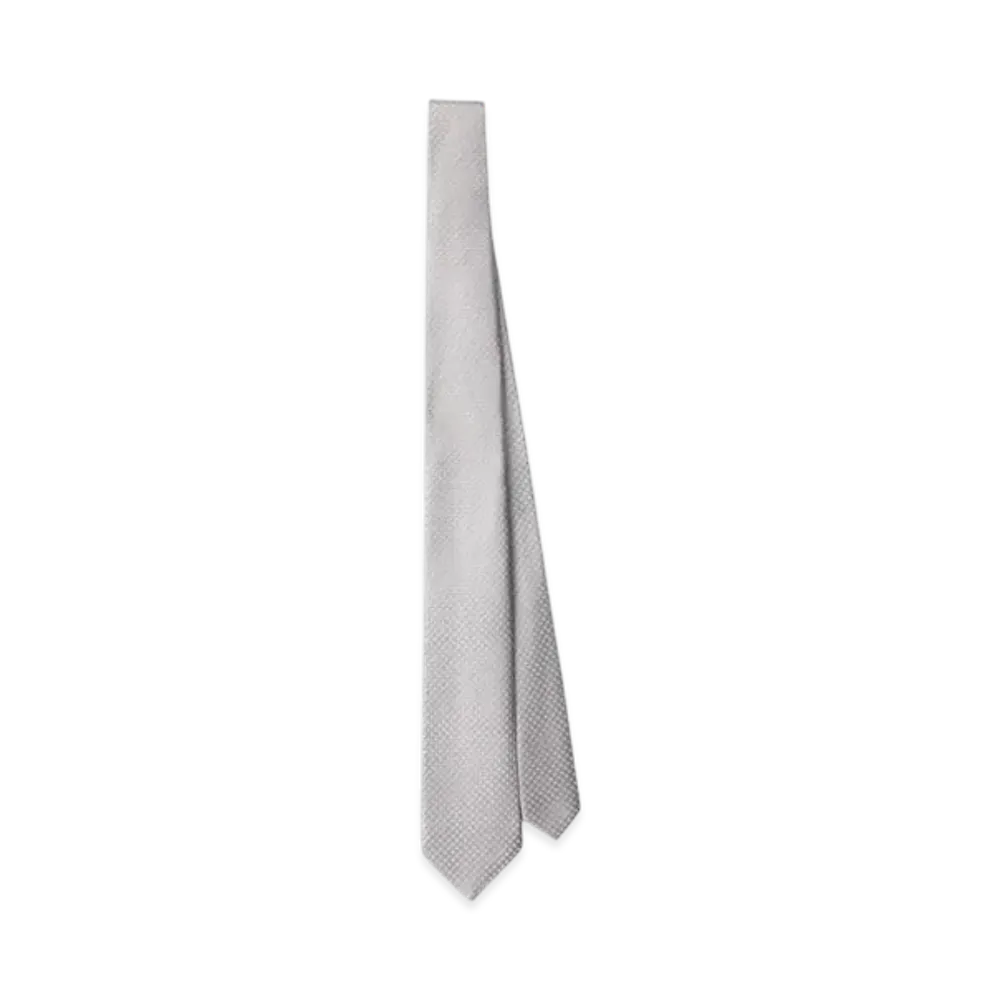PRADA Silk Tie "Silver"