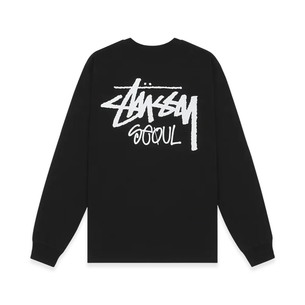 Stussy Stock Seoul LS Tee 2022 "Black"
