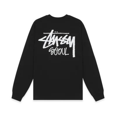Stussy Stock Seoul LS Tee 2022 "Black"