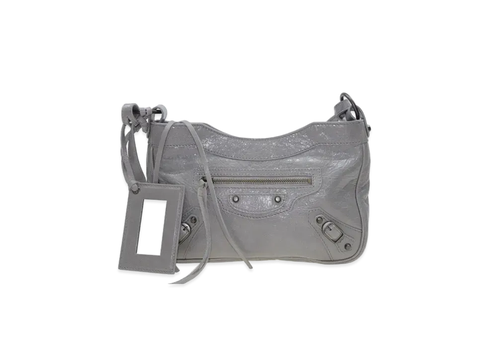 BALENCIAGA Handbag Lambskin "Grey"