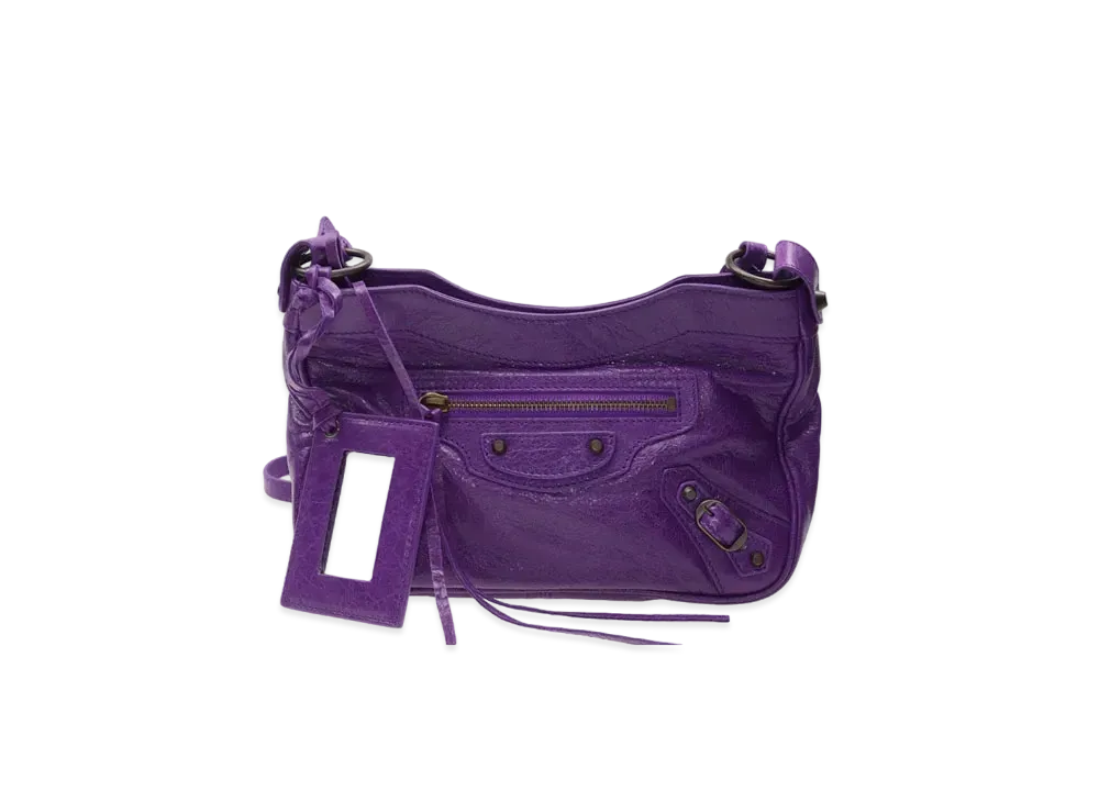 BALENCIAGA Handbag Lambskin "Purple"