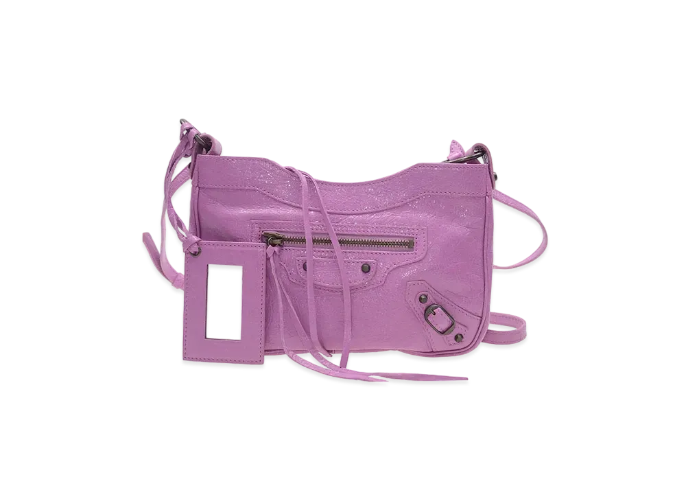 BALENCIAGA Handbag Lambskin "Purple"