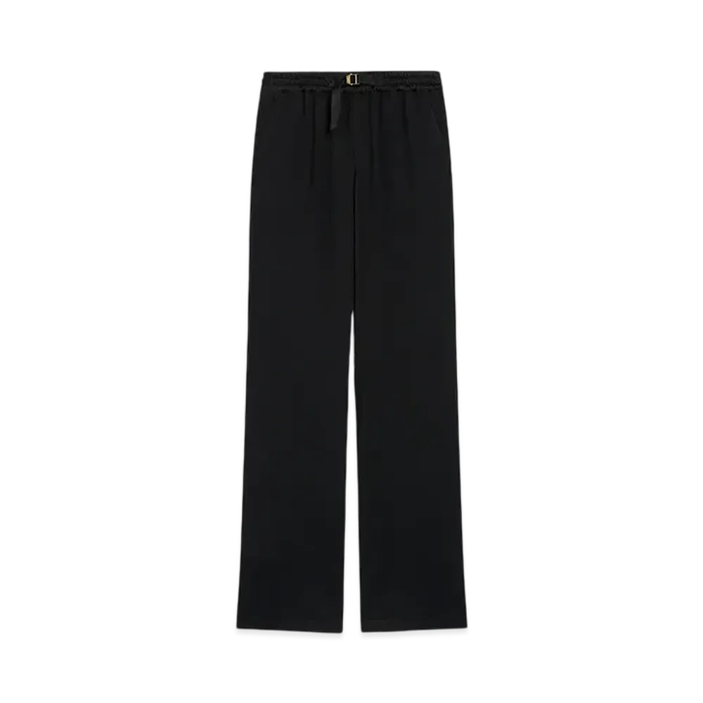 AMI PARIS Flared Fit Elastic Pants "Black"