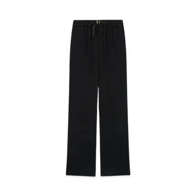 AMI PARIS Flared Fit Elastic Pants "Black"