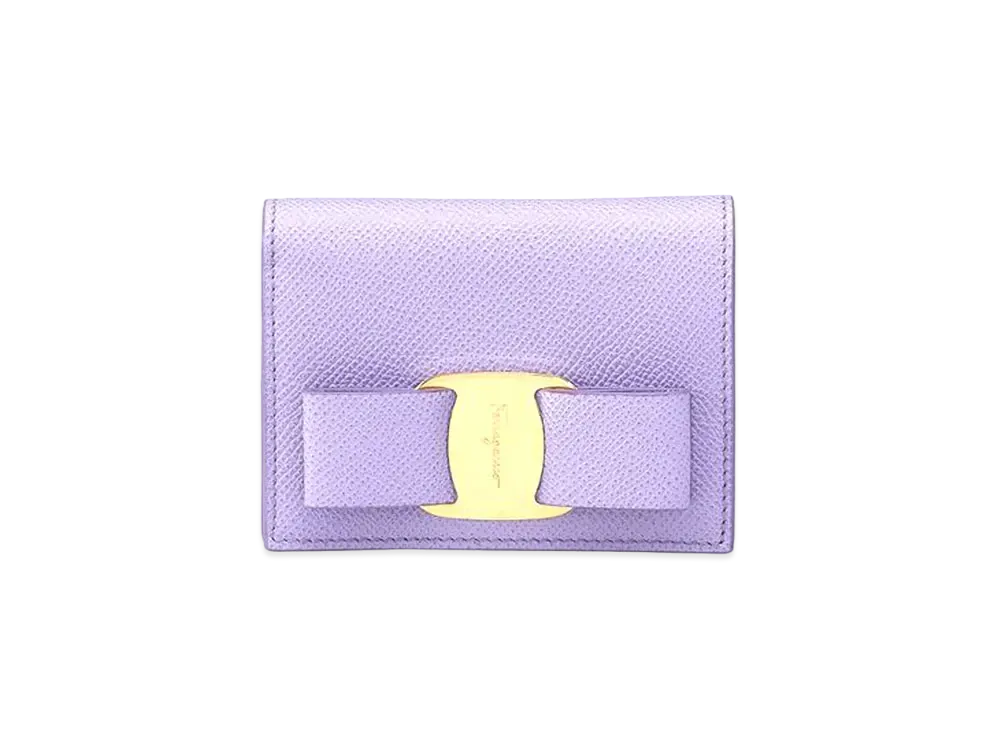 Salvatore Ferragamo Vara Bow Coin Purse "Purple"
