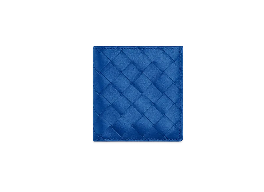 Bottega Veneta Slim Bifold Wallet "Cobalt"