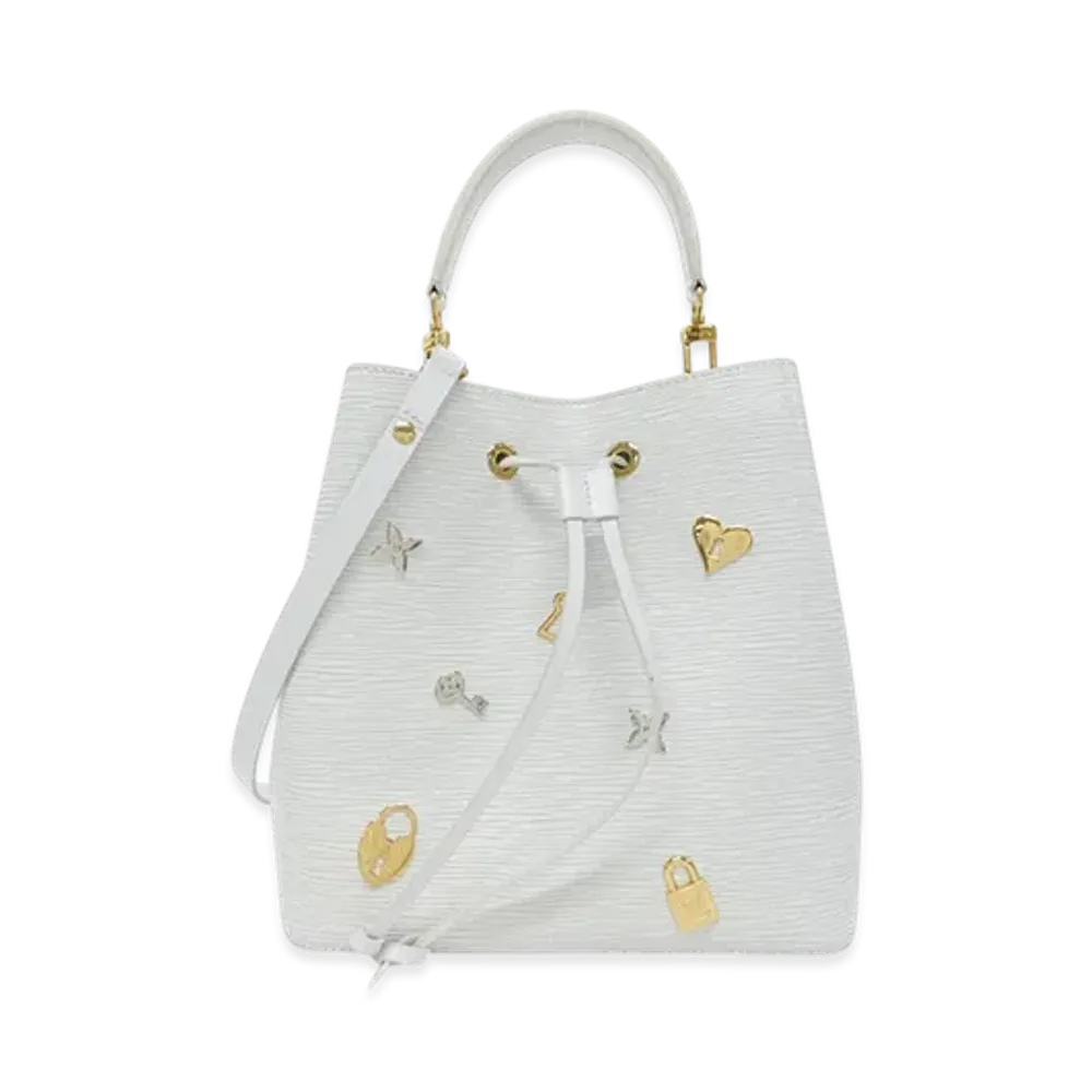 Louis Vuitton Epi Love Lock Neo Noe MM "White"