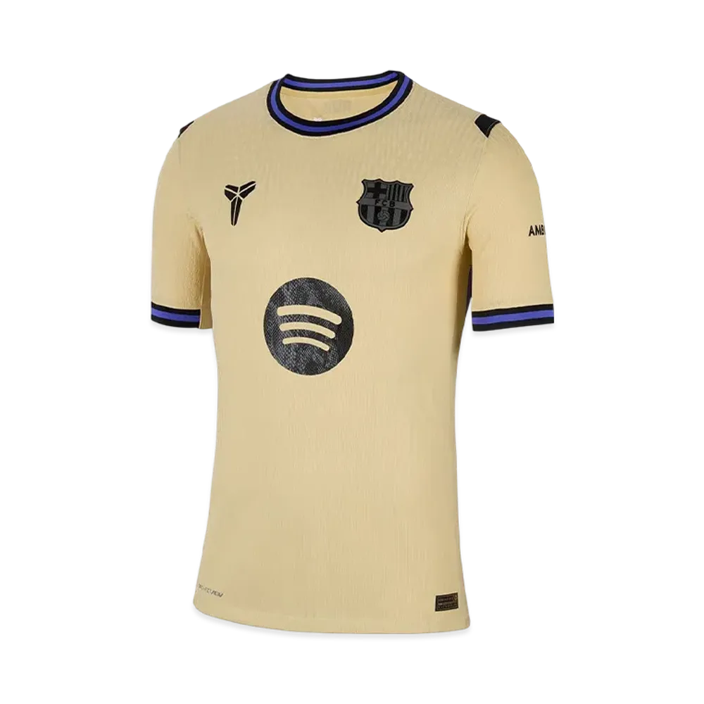 Nike x Kobe FC Barcelona 2025/26 Match Away Dri-FIT ADV Soccer Authentic Jersey "Team Gold"