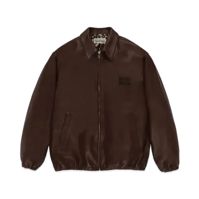 WACKO MARIA Leather Jacket "Brown"