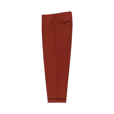 WACKO MARIA Dormeuil / Pleated Trousers (Type-2) "Dark Orange"
