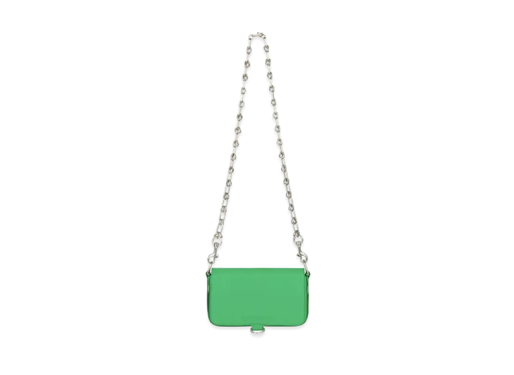 BALENCIAGA Bondage Wallet With Chain "Green"