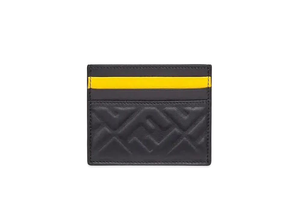 FENDI Nappa Leather Card Case "Black"