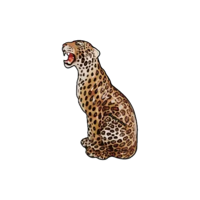 Supreme 34" Porcelain Jaguar "Orange"